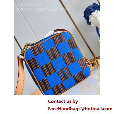 Louis Vuitton Damier Pop canvas Chess Messenger Bag N40547 Blue 2025