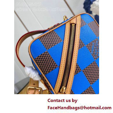 Louis Vuitton Damier Pop canvas Chess Messenger Bag N40547 Blue 2025