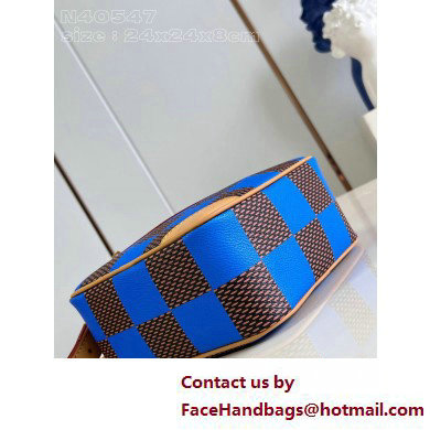 Louis Vuitton Damier Pop canvas Chess Messenger Bag N40547 Blue 2025