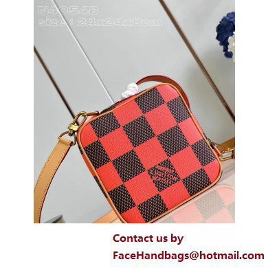 Louis Vuitton Damier Pop canvas Chess Messenger Bag N40548 Orange 2025 - Click Image to Close