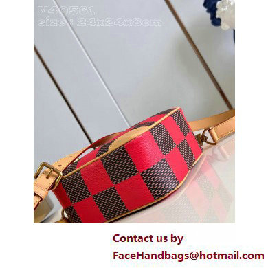 Louis Vuitton Damier Pop canvas Chess Messenger Bag N40561 Red 2025