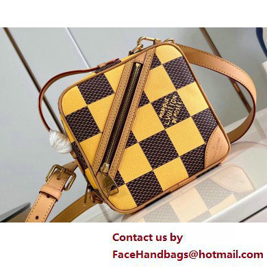 Louis Vuitton Damier Pop canvas Chess Messenger Bag N40562 Yellow 2025