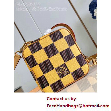 Louis Vuitton Damier Pop canvas Chess Messenger Bag N40562 Yellow 2025