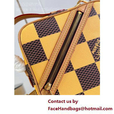 Louis Vuitton Damier Pop canvas Chess Messenger Bag N40562 Yellow 2025