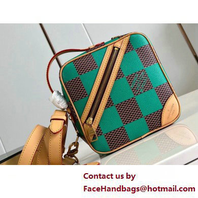 Louis Vuitton Damier Pop canvas Chess Messenger Bag N40563 Green 2025 - Click Image to Close