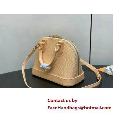 Louis Vuitton Epi leather Alma BB Bag M24597 Beige 2025