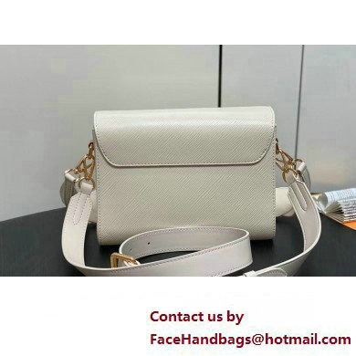 Louis Vuitton Epi leather Twist MM Bag M24765 Creamy with textile handle and Monogram Flowers 2025