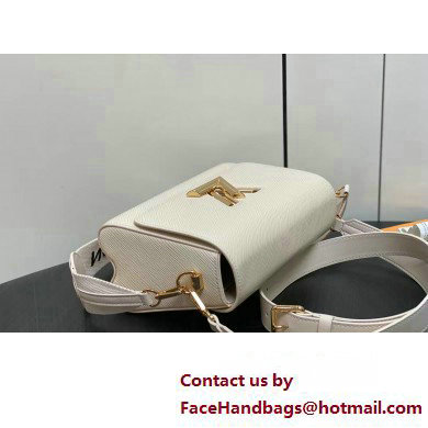 Louis Vuitton Epi leather Twist MM Bag M24765 Creamy with textile handle and Monogram Flowers 2025