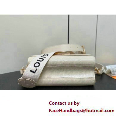 Louis Vuitton Epi leather Twist MM Bag M24765 Creamy with textile handle and Monogram Flowers 2025