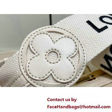 Louis Vuitton Epi leather Twist MM Bag M24765 Creamy with textile handle and Monogram Flowers 2025