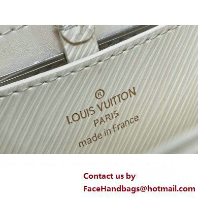 Louis Vuitton Epi leather Twist MM Bag M24765 Creamy with textile handle and Monogram Flowers 2025