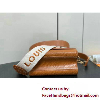 Louis Vuitton Epi leather Twist PM Bag M24758 Gold Brown with textile handle and Monogram Flowers 2025