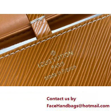 Louis Vuitton Epi leather Twist PM Bag M24758 Gold Brown with textile handle and Monogram Flowers 2025