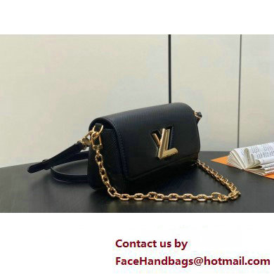 Louis Vuitton Epi leather Twist West Pochette Bag M83077 Black 2025