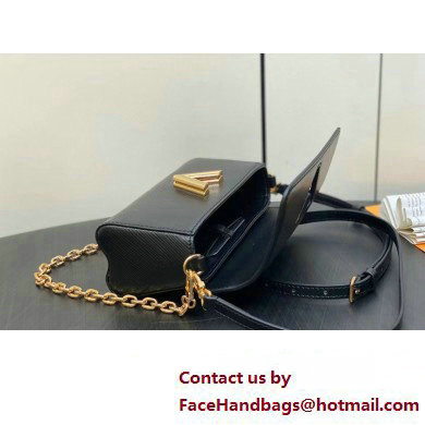 Louis Vuitton Epi leather Twist West Pochette Bag M83077 Black 2025