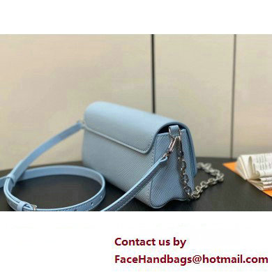 Louis Vuitton Epi leather Twist West Pochette Bag M83478 Ice Blue 2025