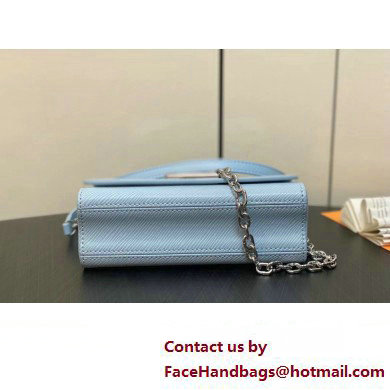 Louis Vuitton Epi leather Twist West Pochette Bag M83478 Ice Blue 2025