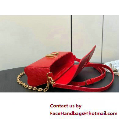 Louis Vuitton Epi leather Twist West Pochette Bag M83593 Red 2025