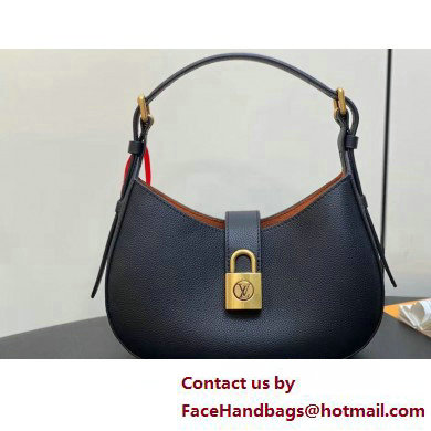 Louis Vuitton Grained calfskin Low Key Shoulder Bag M24611 Black 2025