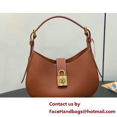 Louis Vuitton Grained calfskin Low Key Shoulder Bag M24885 Cognac Brown 2025