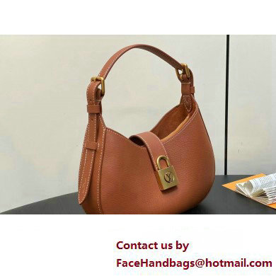 Louis Vuitton Grained calfskin Low Key Shoulder Bag M24885 Cognac Brown 2025