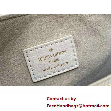 Louis Vuitton Grained calfskin Low Key Shoulder Bag M24990 Limestone Gray 2025