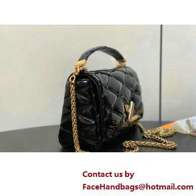 Louis Vuitton Lambskin GO-14 MM Bag M25046 Black/Gold 2025