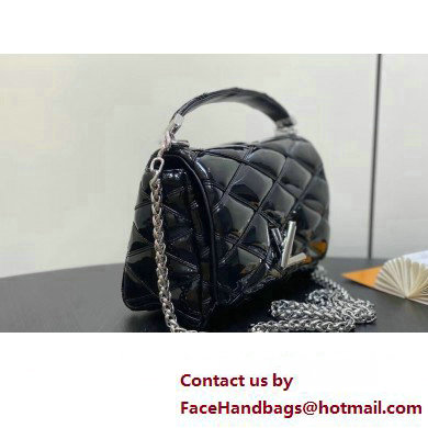 Louis Vuitton Lambskin GO-14 MM Bag M25046 Black/Silver 2025