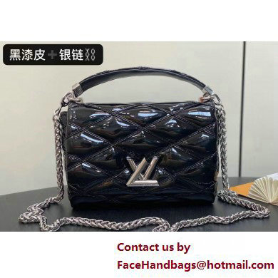 Louis Vuitton Lambskin GO-14 MM Bag M25046 Black/Silver 2025