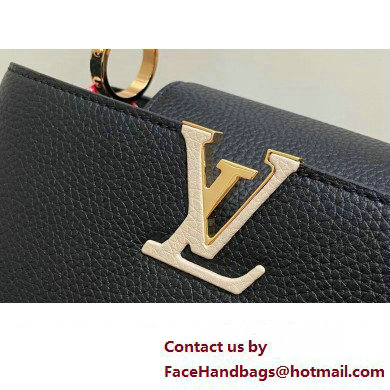 Louis Vuitton Lovelock chain Taurillon leather Capucines BB Bag M23950 Black 2025