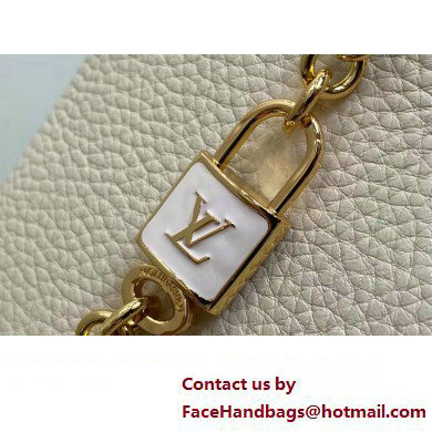 Louis Vuitton Lovelock chain Taurillon leather Capucines BB Bag M23950 Creamy 2025