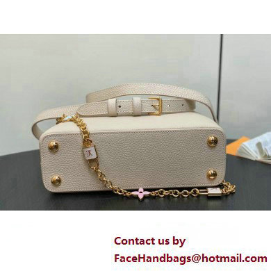 Louis Vuitton Lovelock chain Taurillon leather Capucines BB Bag M23950 Creamy 2025