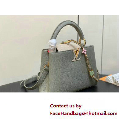 Louis Vuitton Lovelock chain Taurillon leather Capucines BB Bag M23950 Dusty Green 2025