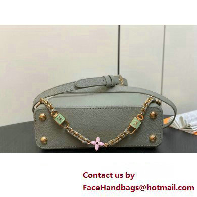 Louis Vuitton Lovelock chain Taurillon leather Capucines BB Bag M23950 Dusty Green 2025