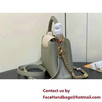 Louis Vuitton Lovelock chain Taurillon leather Capucines BB Bag M23950 Dusty Green 2025