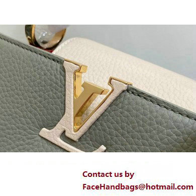 Louis Vuitton Lovelock chain Taurillon leather Capucines BB Bag M23950 Dusty Green 2025