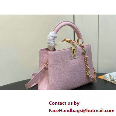 Louis Vuitton Lovelock chain Taurillon leather Capucines BB Bag M23950 Pink 2025 - Click Image to Close