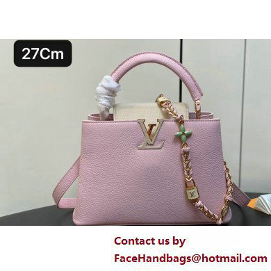 Louis Vuitton Lovelock chain Taurillon leather Capucines BB Bag M23950 Pink 2025