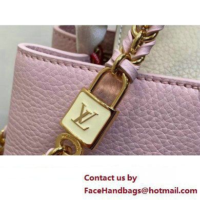 Louis Vuitton Lovelock chain Taurillon leather Capucines BB Bag M23950 Pink 2025