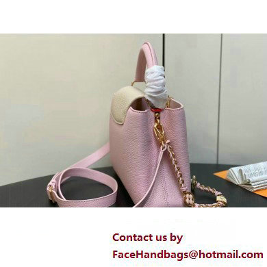 Louis Vuitton Lovelock chain Taurillon leather Capucines BB Bag M23950 Pink 2025