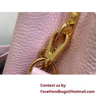 Louis Vuitton Lovelock chain Taurillon leather Capucines BB Bag M23950 Pink 2025