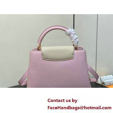 Louis Vuitton Lovelock chain Taurillon leather Capucines MM Bag Pink 2025