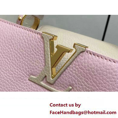 Louis Vuitton Lovelock chain Taurillon leather Capucines MM Bag Pink 2025