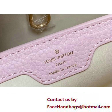 Louis Vuitton Lovelock chain Taurillon leather Capucines MM Bag Pink 2025