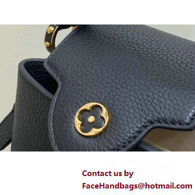 Louis Vuitton Lovelock chain Taurillon leather Capucines Mini Bag M23951 Black 2025