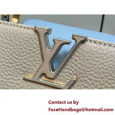 Louis Vuitton Lovelock chain Taurillon leather Capucines Mini Bag M23951 Creamy 2025