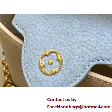 Louis Vuitton Lovelock chain Taurillon leather Capucines Mini Bag M23951 Creamy 2025