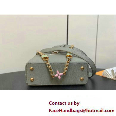 Louis Vuitton Lovelock chain Taurillon leather Capucines Mini Bag M23951 Dusty Green 2025