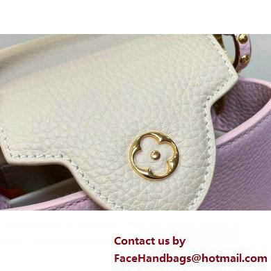 Louis Vuitton Lovelock chain Taurillon leather Capucines Mini Bag M23951 Pink 2025