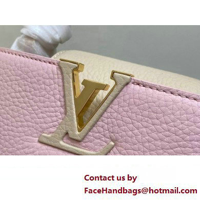 Louis Vuitton Lovelock chain Taurillon leather Capucines Mini Bag M23951 Pink 2025